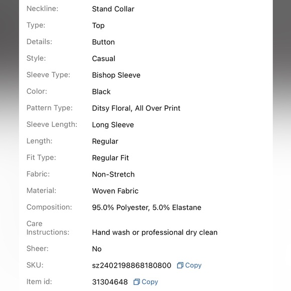 SHEIN Lune Elegant & Versatile Long Sleeve Shirt - Picture 4 of 4